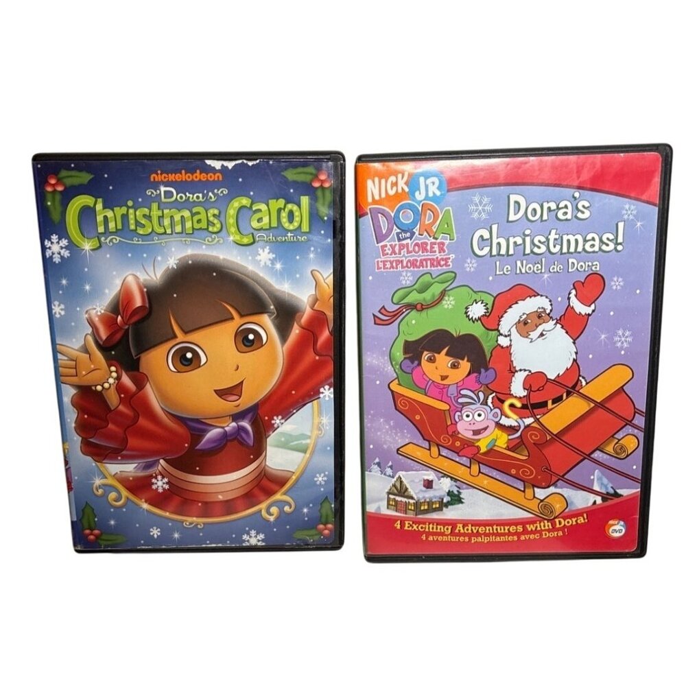 Nickelodeon Dora DVD Set Doras Christmas & Doras Christmas Carol Adventure